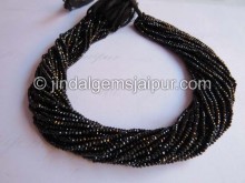 Black Spinel Faceted Roundelle